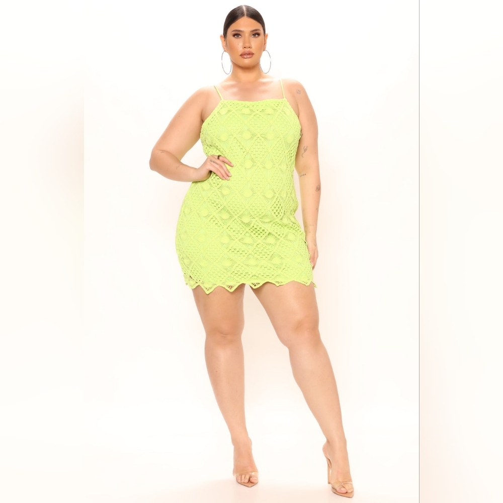 Fashion Nova Lime Mini Dress